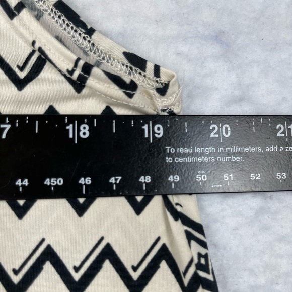 Swimsuits For All Dress Womens 18/20 Cream‎ Black Chevron Pattern Sleeveless - Picture 5 of 10